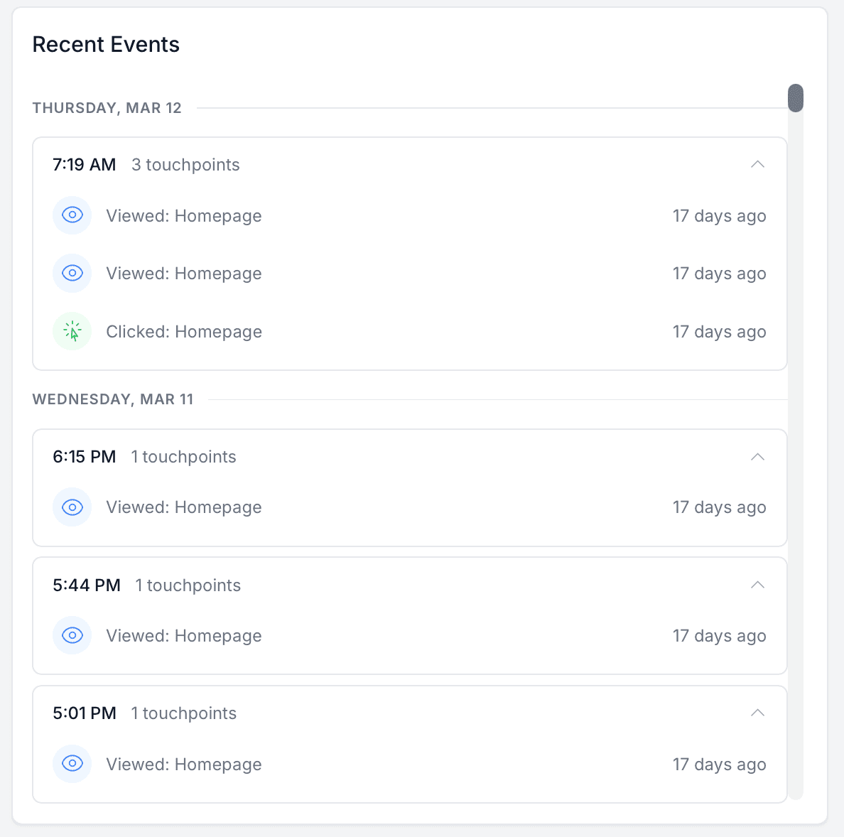 Multi-Touch Tracking Screenshot